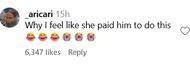Another user wonders if Alabama paid Scooter to shoot the video (image via @_aricari on Instagram)